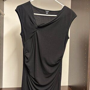 Ann Taylor Asymmetrical Black Tank Size Medium